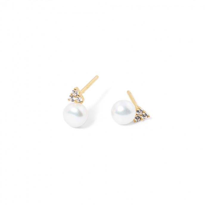 SILVER EARRINGS WITH PEARL
