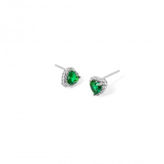 SILVER HEART EARRINGS