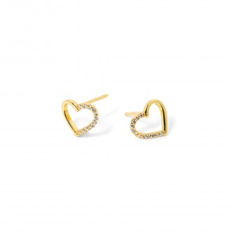 SILVER HEART EARRINGS