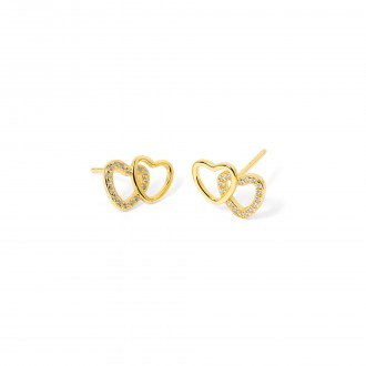 SILVER HEARTS EARRINGS