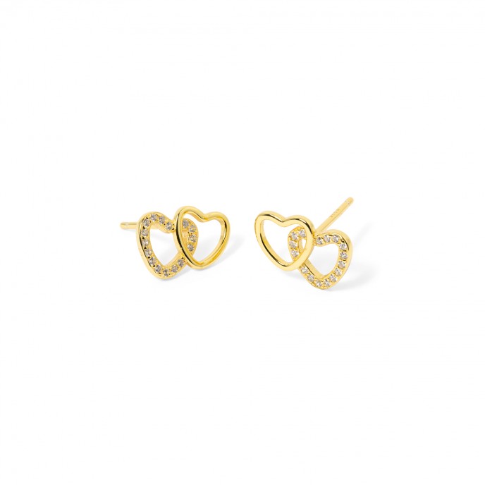 SILVER HEARTS EARRINGS