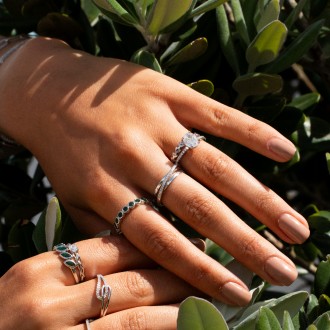 SILVER TRIPLE RING