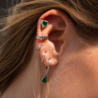 SILVER HEART EARRINGS