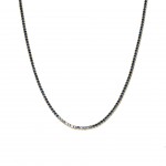 Silver with 18k Gold Plating with Blue Zircon