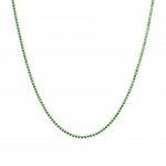 Silver with 18k Gold Plating - green