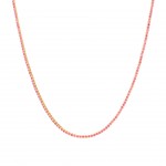 Silver with 18k Gold Plating -Pink