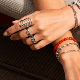 ANILLO DOBLE DE ACERO