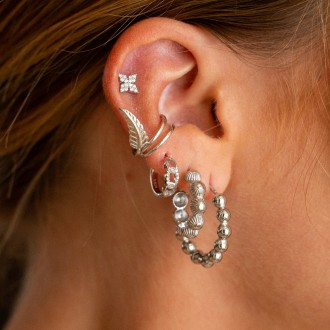 STEEL BEADS HOOPS