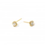 Silver with 18k Gold Plating - White