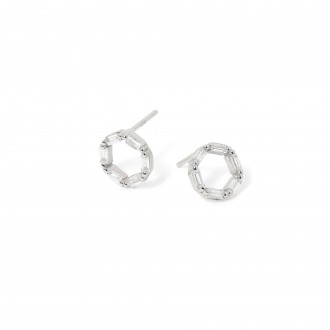 SILVER SHINY EARRINGS