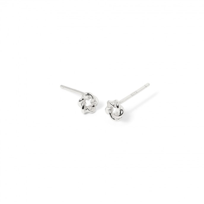 SILVER TWISTED EARRINGS