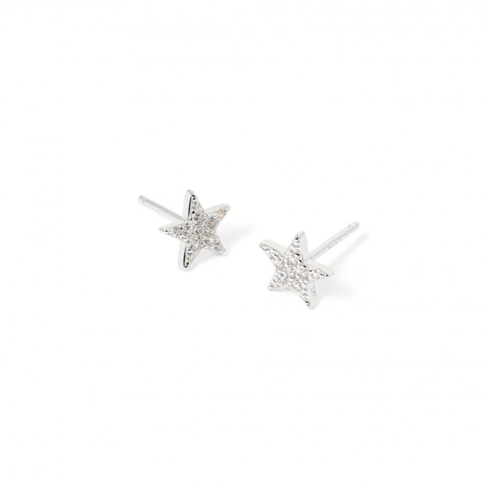 SILVER STAR EARRINGS
