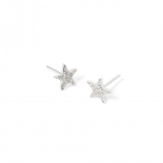 SILVER STAR EARRINGS