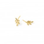 Silver with 18k Gold Plating - White