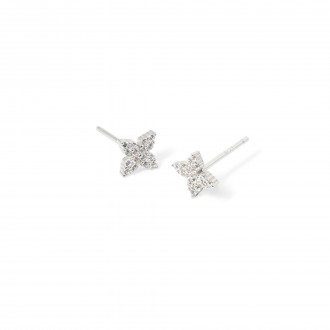 SILVER FLOWER EARRINGS