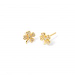 Plata con ba�o de oro de 18k - Blanco