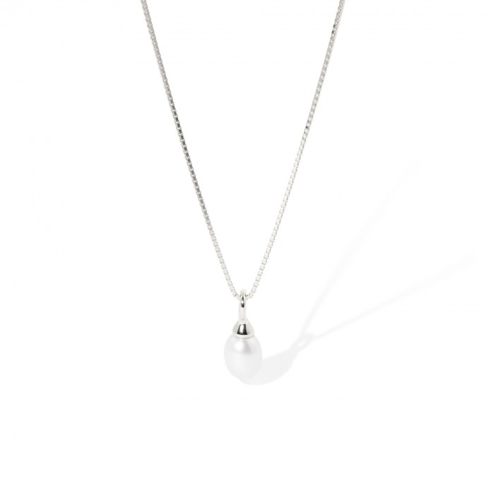 COLLAR DE PLATA CON PERLA