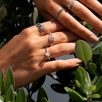 SILVER HEART RING