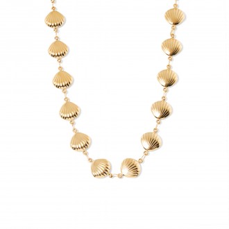 STEEL SHELLS NECKLACE