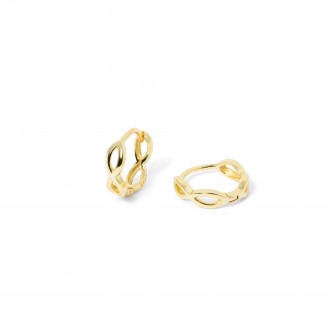 SILVER INFINITY HOOPS