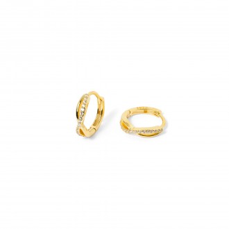 SILVER INFINITY HOOPS