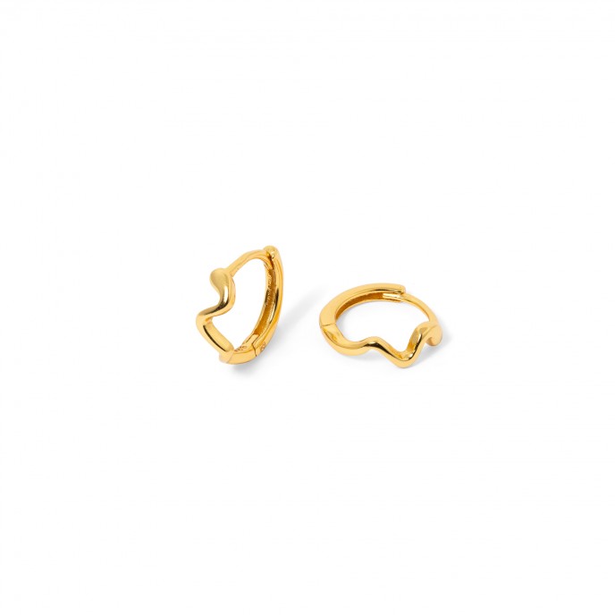 SILVER SNAKE HOOPS