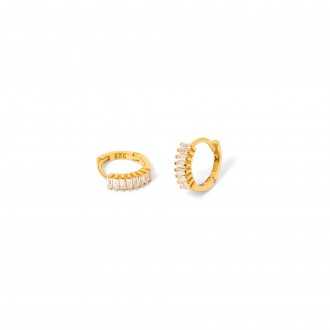 SILVER SHINY HOOPS