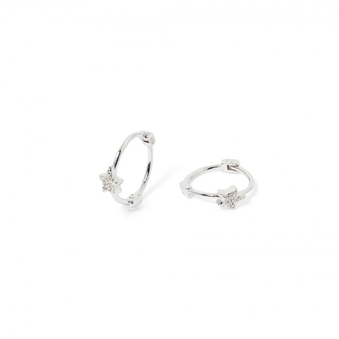 SILVER STAR HOOPS