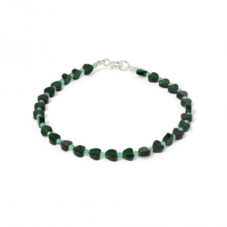 SILVER BRACELET WITH HEARTS