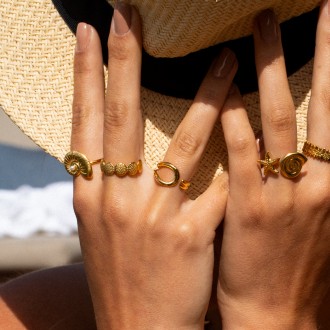 ANILLO CONCHA DE ACERO