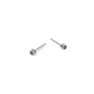 SILVER EARRINGS WITH ZIRCON