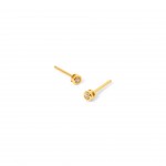 Silver with 18k Gold Plating - White