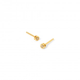 SILVER EARRINGS WITH ZIRCON