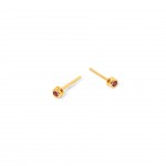 Silver with 18k Gold Plating -Pink