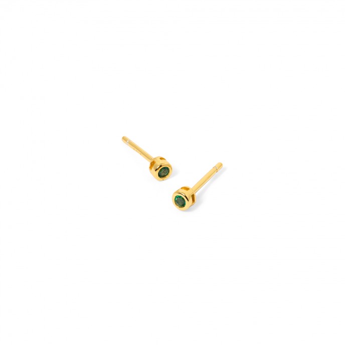 SILVER EARRINGS WITH ZIRCON
