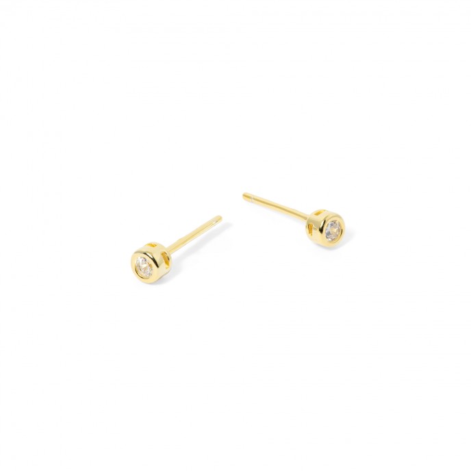 SILVER EARRINGS WITH ZIRCON
