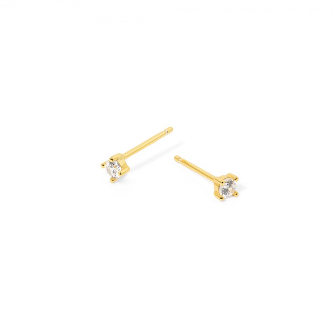 SILVER EARRINGS WITH ZIRCON