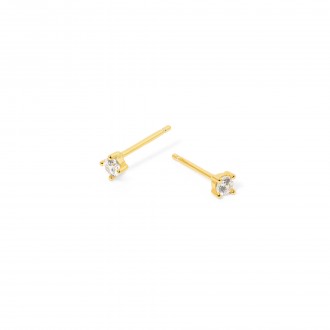 SILVER EARRINGS WITH ZIRCON
