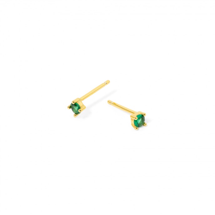 SILVER EARRINGS WITH ZIRCON