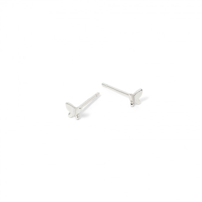 SILVER BUTTERFLY EARRINGS