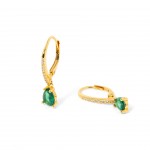 Prata com Banho Ouro de 18k - Verde