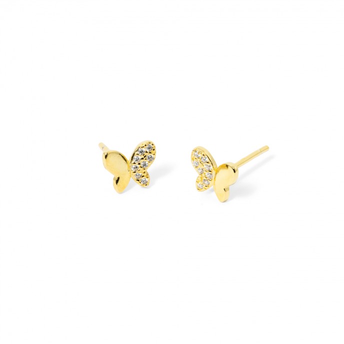 SILVER BUTTERFLY EARRINGS