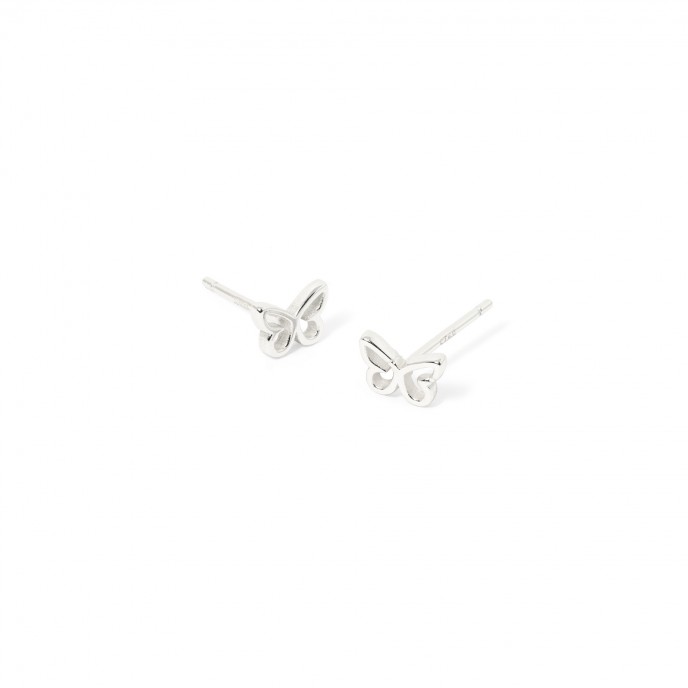 SILVER BUTTERFLY EARRINGS
