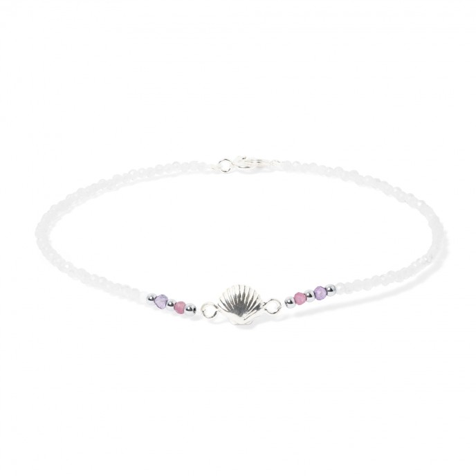 SILVER ANKLET WITH SHELL