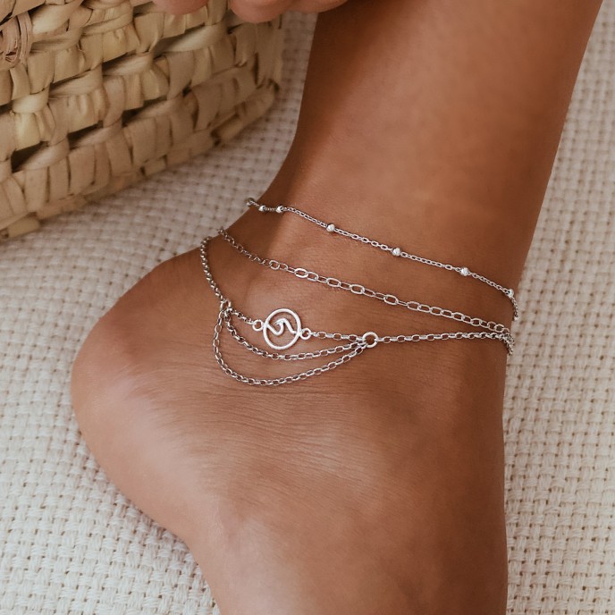 BEADS AND WIRE ANKLET