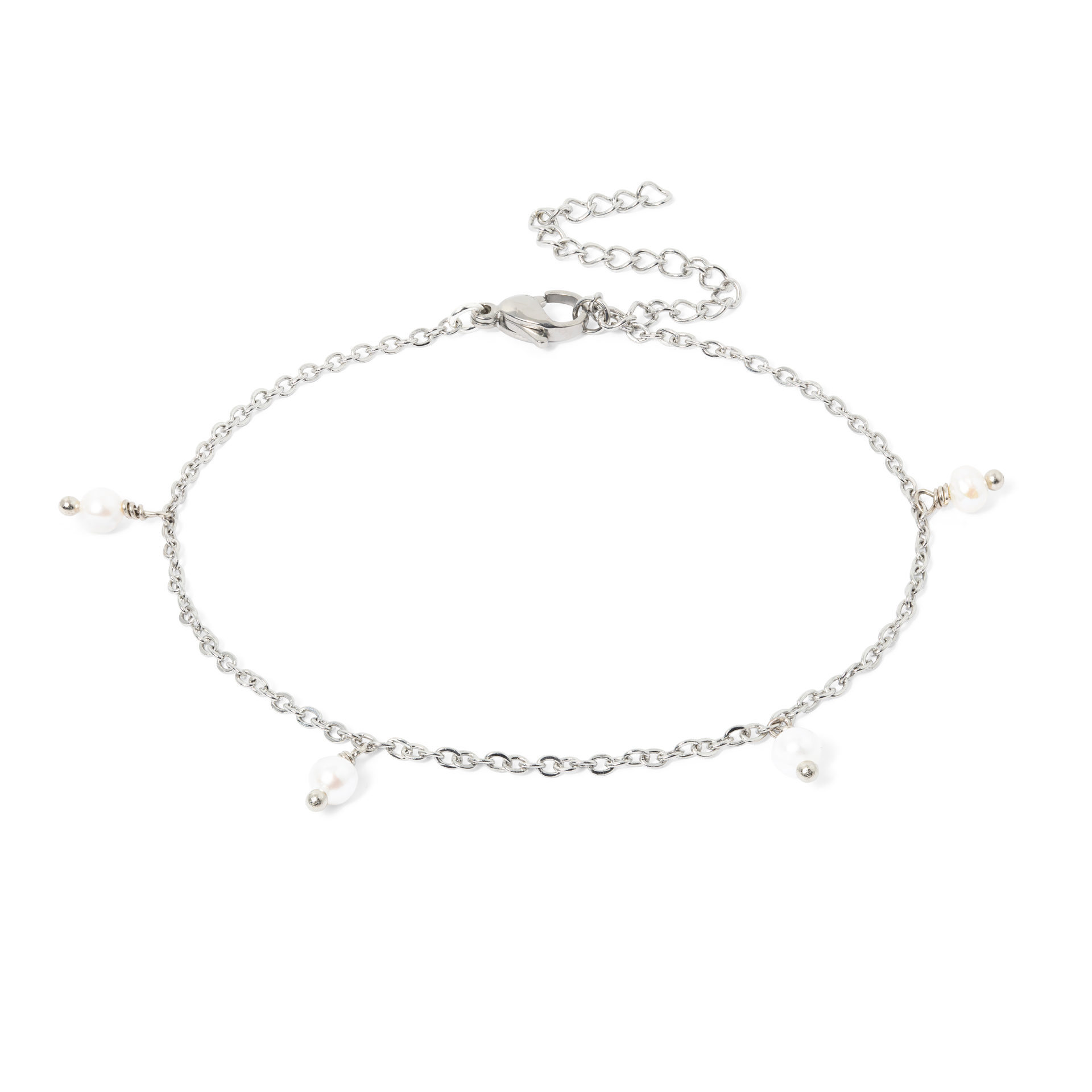 PULSEIRA PÉ AÇO PÉROLAS
