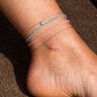 PULSEIRA PÉ ZIRCÕES PULSEIRA PÉ ZIRCÕES