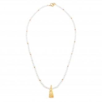 PEARL NECKLACE WITH SAINT