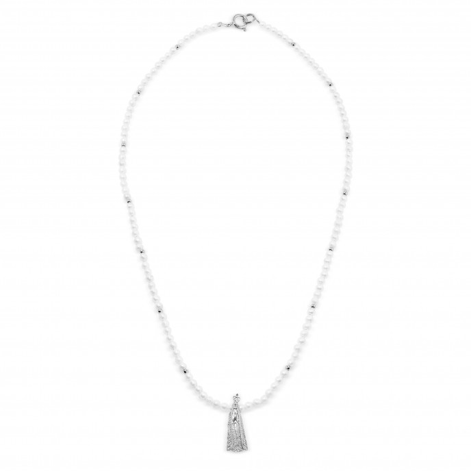 PEARL NECKLACE WITH SAINT
