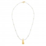 Silver with 18k Gold Plating - Freshwater Culture Pearl